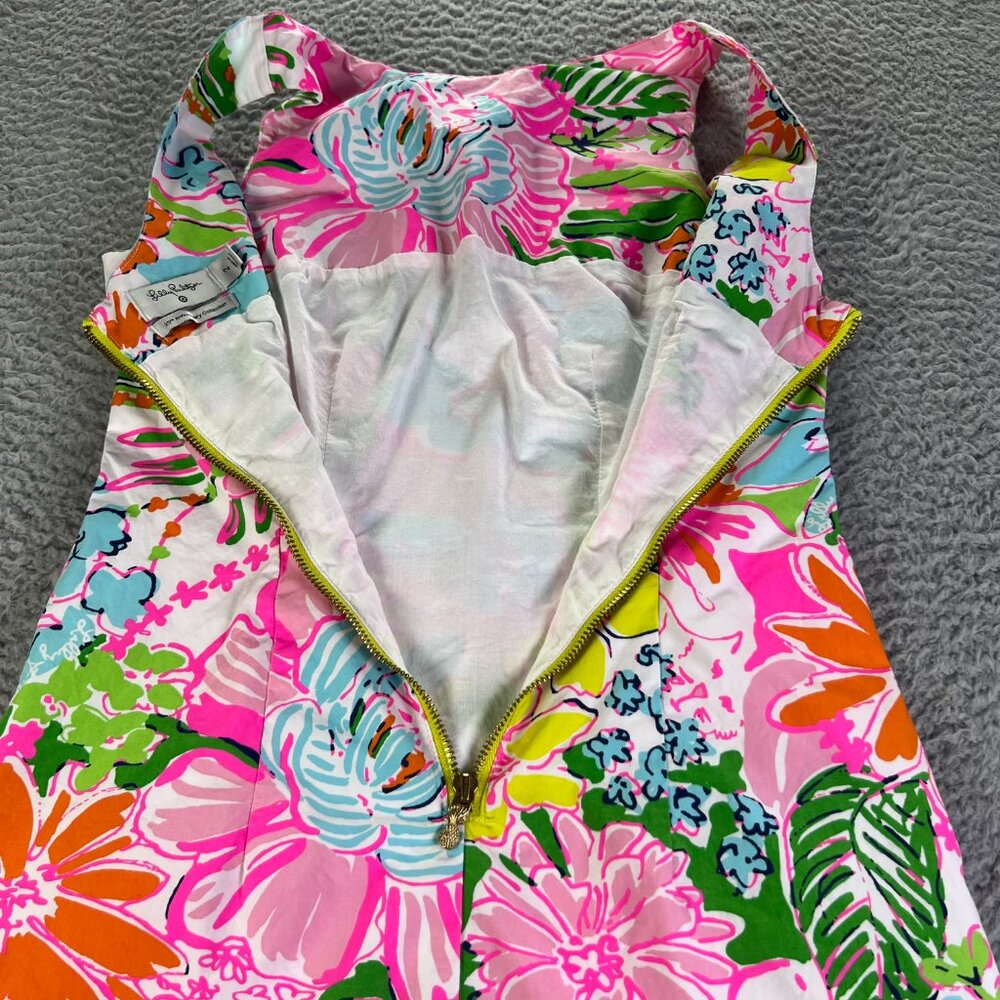 Lilly Pulitzer Shift Dress 2 Pink Nosey Posey Floral Target 20th Anniversary - Picture 8 of 8